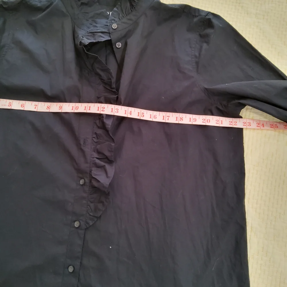 J. Crew Black Poplin Cottage Shirt Dress Size 12